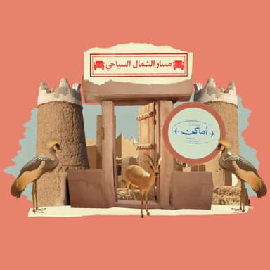 خط سفر بين أربع مناطق 🚗